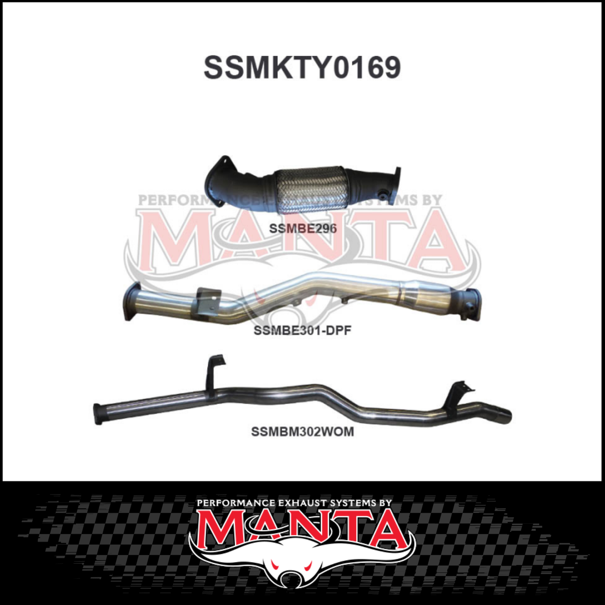 MANTA 3" STAINLESS STEEL TURBO BACK EXHAUST SYSTEM FITS TOYOTA LANDCRUISER VDJ76R 4.5L V8 WAGON 2016-2025