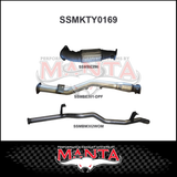 MANTA 3" STAINLESS STEEL TURBO BACK EXHAUST SYSTEM FITS TOYOTA LANDCRUISER VDJ76R 4.5L V8 WAGON 2016-2025