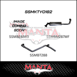 MANTA 2.5" STAINLESS STEEL MANIFOLD BACK EXHAUST SYSTEM FITS TOYOTA LANDCRUISER HZJ80R 4.2L 1HZ DIESEL 1990-1997 (SSMKTY0182)
