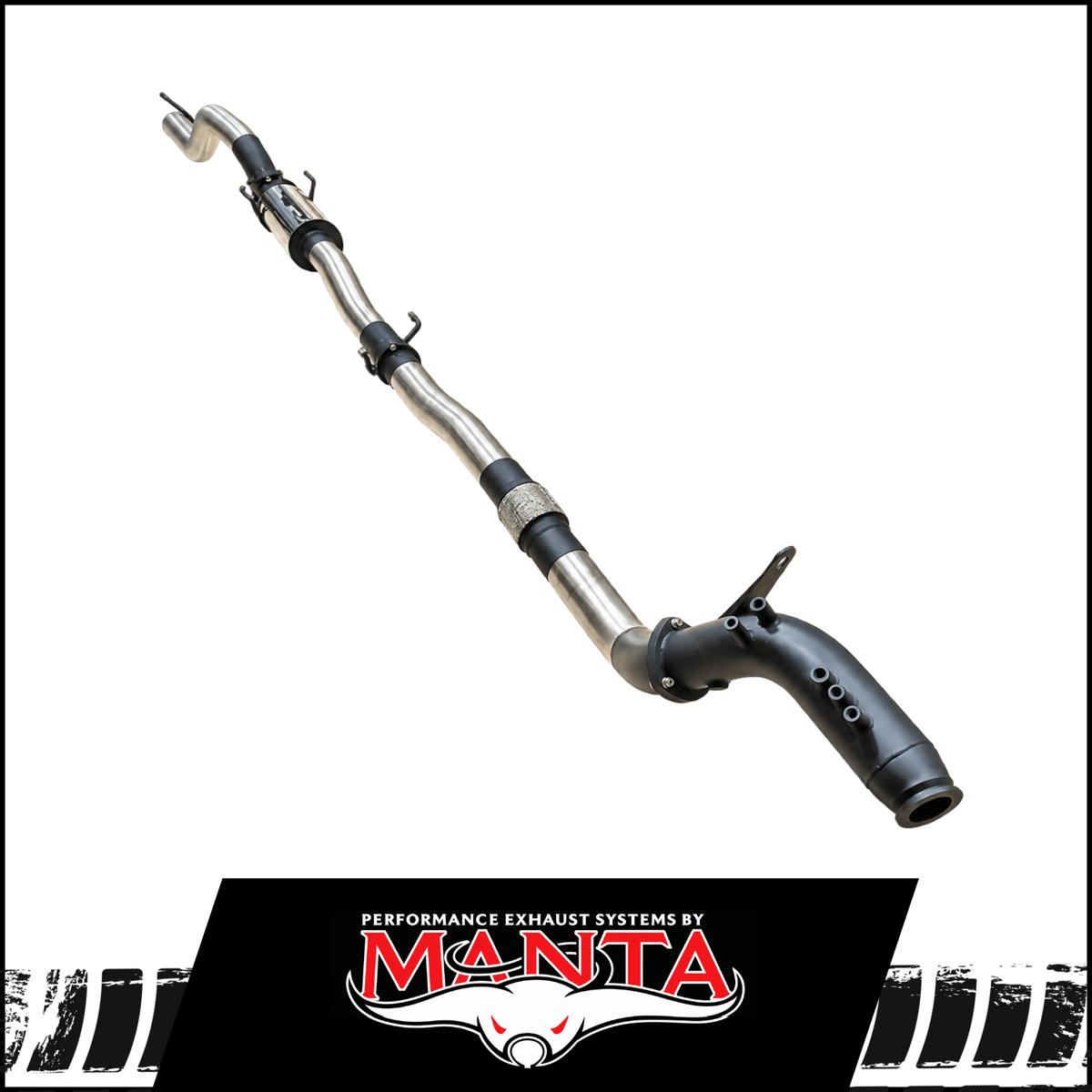 MANTA 4" TURBO BACK EXHAUST SYSTEM FITS TOYOTA HILUX GUN126R 2.8L N80 2015-2025