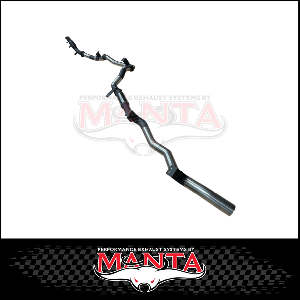 MANTA 3" TURBO BACK EXHAUST SYSTEM (DPF DELETE) FITS TOYOTA LANDCRUISER GDJ79R 2.8L 4CYL 10/2023-ON