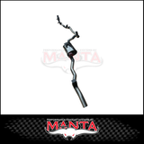 MANTA 3" TURBO BACK EXHAUST SYSTEM (DPF DELETE) FITS TOYOTA LANDCRUISER GDJ79R 2.8L 4CYL 10/2023-ON