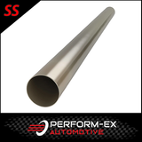 2.5" INCH (63MM) 409 GRADE STAINLESS STEEL EXHAUST PIPE TUBE (1 METRE LENGTH)