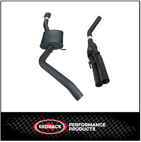 REDBACK 2.5" CATBACK EXHAUST SYSTEM FITS HOLDEN COMMODORE VT VX VY V6 SEDAN - MUFFLER/DUAL TAILPIPE (STR120-125DTP)