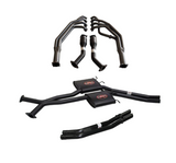 EXTRACTORS, CATS & TWIN 2.5" CATBACK MUFFLER/STRAIGHT TAILPIPE EXHAUST SYSTEM FITS HOLDEN COMMODORE VT VX VY VZ SEDAN V8