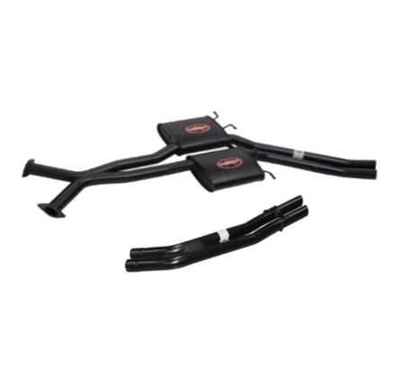 REDBACK TWIN 2.5" CATBACK MUFFLER/STRAIGHT TAILPIPE EXHAUST SYSTEM FITS HOLDEN COMMODORE VT VX VY VZ SEDAN V8