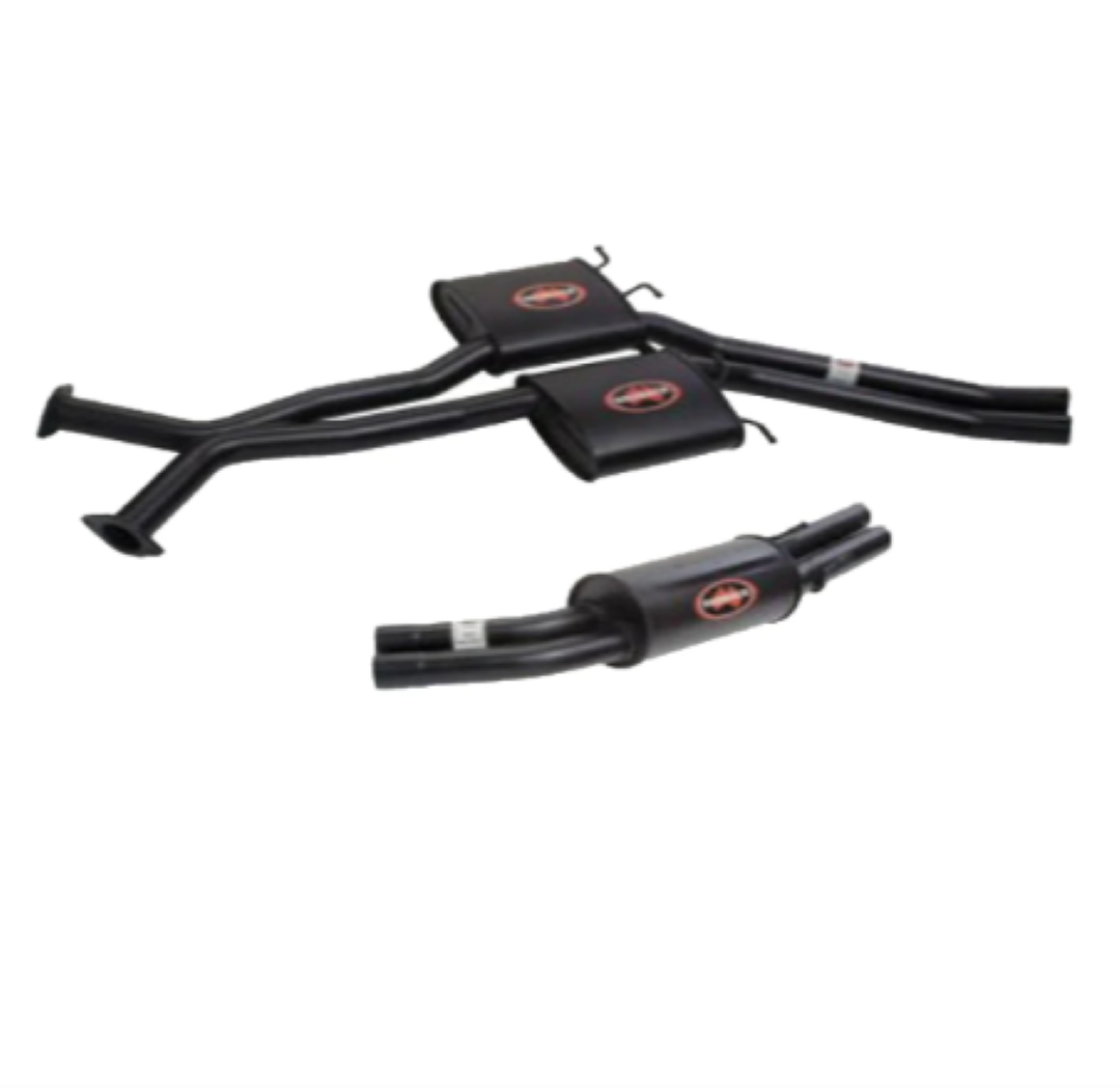 REDBACK TWIN 2.5" CATBACK MUFFLER/MUFFLER EXHAUST SYSTEM FITS HOLDEN COMMODORE VT VX VY VZ WAGON/UTE V8