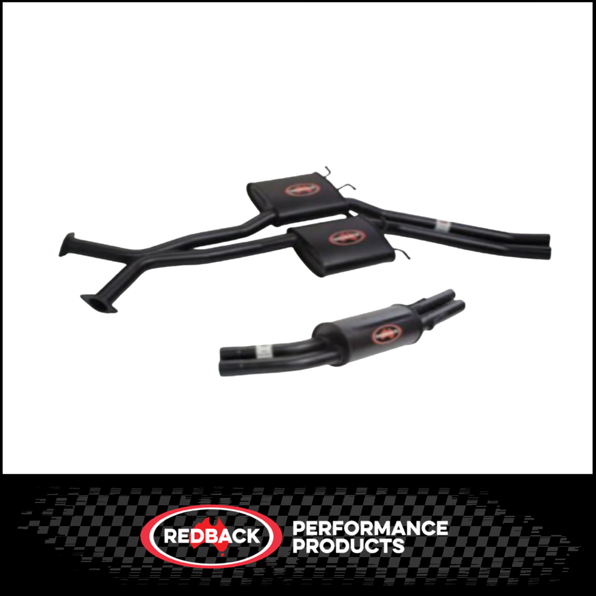 REDBACK TWIN 2.5" CATBACK MUFFLER/MUFFLER EXHAUST SYSTEM FITS HOLDEN COMMODORE VT VX VY VZ WAGON/UTE V8