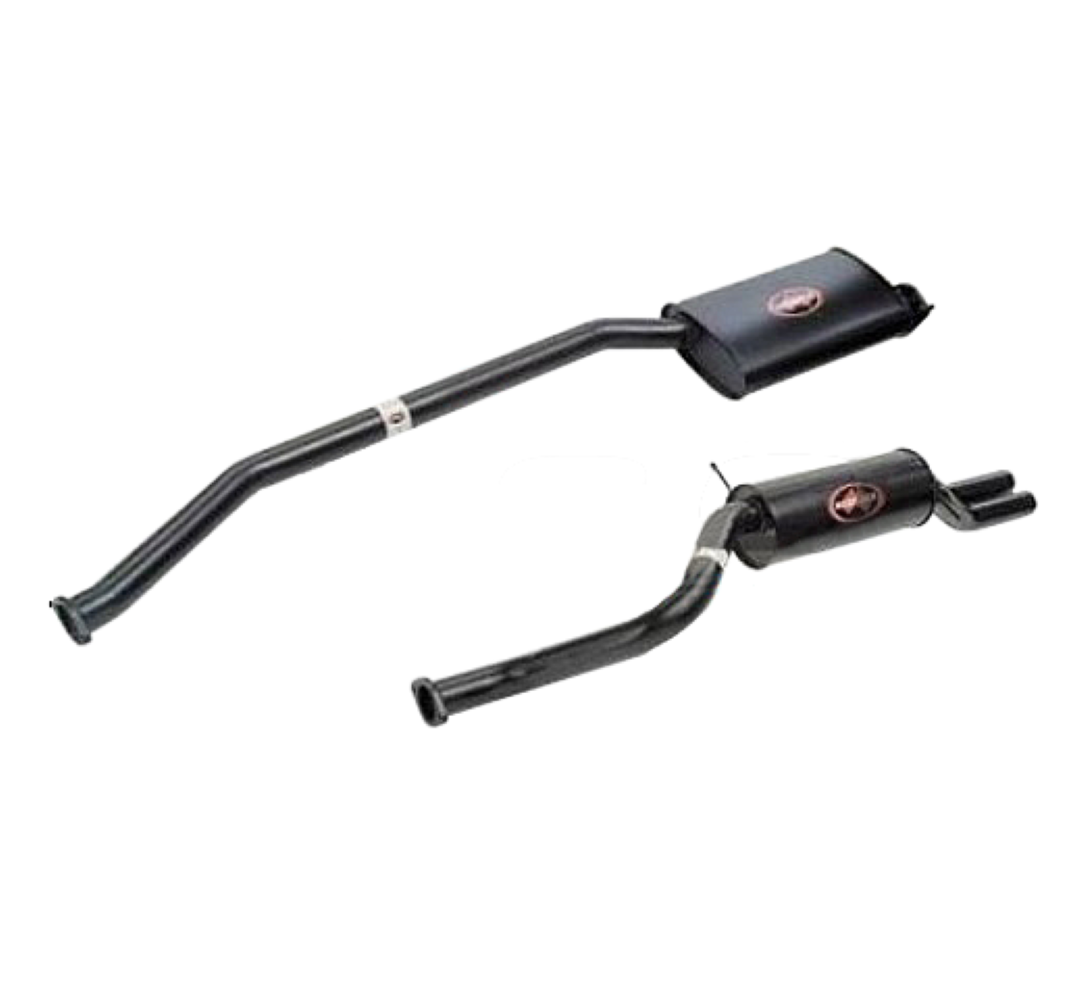 FORD FALCON AU 6CYL 4.0L UTE REDBACK 2 1/2" CAT BACK EXHAUST WITH DUAL R/MUFFLER