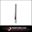 CHROME EXHAUST STACK STRAIGHT CUT 5" OD X 24" (610MM) LONG WITH EXPANDED INLET (SXS5024)