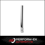 CHROME EXHAUST STACK STRAIGHT CUT 5" OD X 48" (1220MM) LONG WITH EXPANDED INLET (SXS5048)