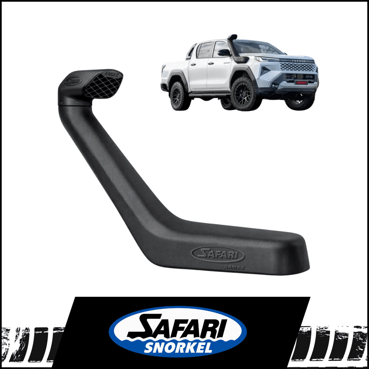 SAFARI ARMAX SNORKEL KIT FITS TOYOTA HILUX GUN227R N90 2.8L TD 4CYL 8/2025-ON (SS223HP)