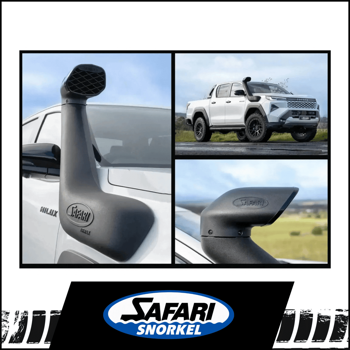 SAFARI ARMAX SNORKEL KIT FITS TOYOTA HILUX GUN227R N90 2.8L TD 4CYL 8/2025-ON (SS223HP)