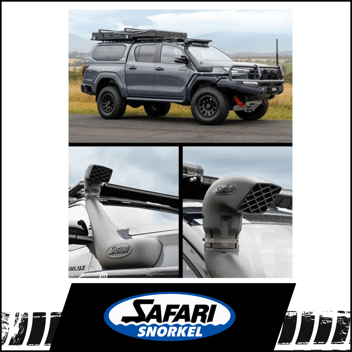 SAFARI V-SPEC SNORKEL KIT FITS TOYOTA HILUX GUN227R N90 2.8L TD 4CYL 8/2025-ON (SS223HF)