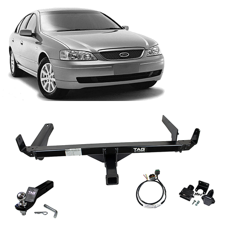 TAG HEAVY DUTY TOWBAR & WIRING KIT (2300KG) FITS FORD FALCON FG SEDAN 1/2008-10/2014 (NO REVERSE SENSORS)