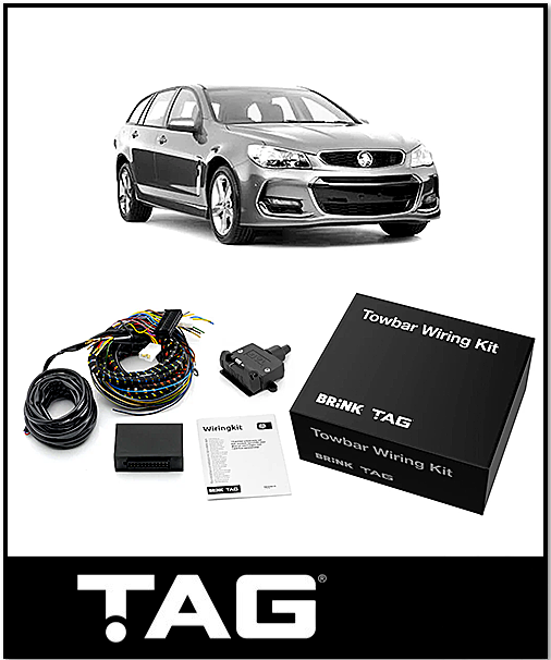 TAG HEAVY DUTY TOWBAR & WIRING KIT (2100KG) FITS HOLDEN COMMODORE VF WAGON 1/2013-10/2017 (T4H485-K101)