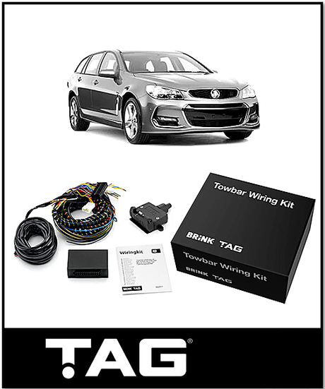 TAG HEAVY DUTY TOWBAR & WIRING KIT (2100KG) FITS HOLDEN COMMODORE VF WAGON 1/2013-10/2017 (T4H485-K101)
