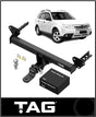 TAG HEAVY DUTY TOWBAR (1400KG) FITS SUBARU FORESTER SH WAGON 3/2008-12/2012