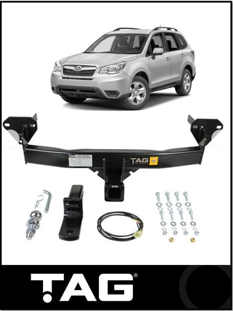 TAG HEAVY DUTY TOWBAR (1500KG) FITS SUBARU FORESTER SJ 1/2012-12/2018