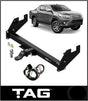 TAG HEAVY DUTY TOWBAR & WIRING KIT (3500KG) FITS TOYOTA HILUX GUN126R 1/2015-ON WITH NO STEP (T4T129-K203)