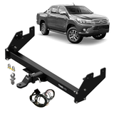 TAG HEAVY DUTY TOWBAR & WIRING KIT (3500KG) FITS TOYOTA HILUX GUN126R 1/2015-ON WITH STEP (T4T640-K202)