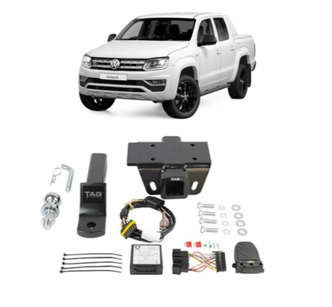 TAG TOWBAR KIT (3000KG) FITS VOLKSWAGEN AMAROK 2H 9/2010-ON WITH STEP (T7P673-K101)