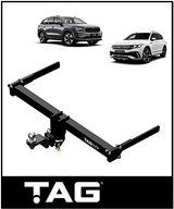 TAG TOWBAR & WIRING KIT (2500KG) FITS VOLKSWAGEN TIGUAN AD1 WAGON 5/2016-10/2024 (T7PA27-K201)