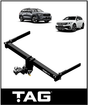 TAG TOWBAR & WIRING KIT (2500KG) FITS VOLKSWAGEN TIGUAN AD1 WAGON 5/2016-10/2024 (T7PA27-K201)