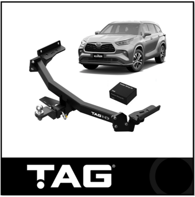 TAG HEAVY DUTY TOWBAR & WIRING KIT (2000KG) FITS TOYOTA KLUGER GSU70R GSU75R 3/2021-ON (T7T809-K201)