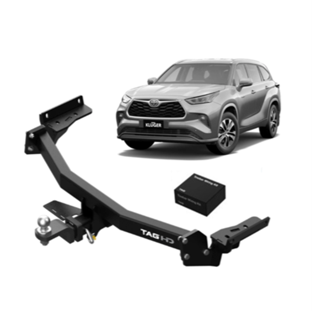 TAG HEAVY DUTY TOWBAR & WIRING KIT (2000KG) FITS TOYOTA KLUGER GSU70R GSU75R 3/2021-ON (T7T809-K201)