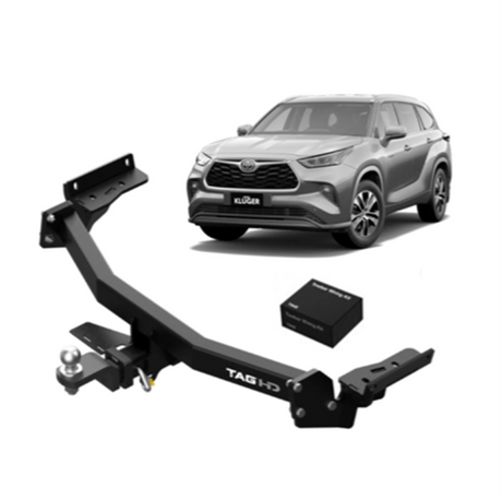 TAG HEAVY DUTY TOWBAR & WIRING KIT (2000KG) FITS TOYOTA KLUGER GSU70R GSU75R 3/2021-ON (T7T809-K201)