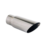 ANGLE CUT STAINLESS STEEL EXHAUST TIP - 2.5" INLET - 3" OUTLET (8" LONG)