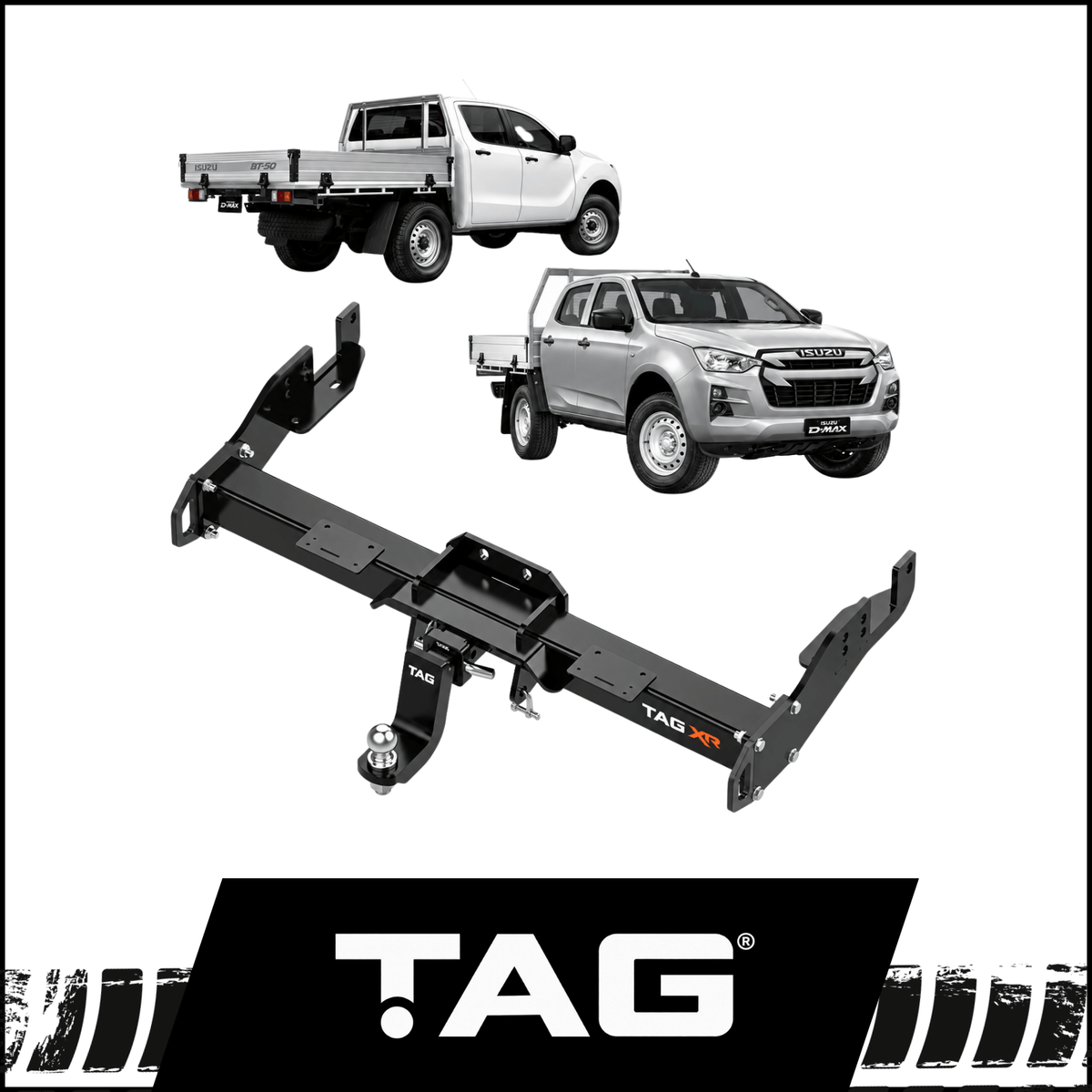 TAG XR EXTREME RECOVERY TOWBAR (3500KG) FITS ISUZU D-MAX RG 1/2020-ON TRAYBACK (TXR800)