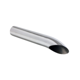 DROOPY STAINLESS STEEL EXHAUST TIP - 2" INLET - 2 1/8" OUTLET (12" LONG)