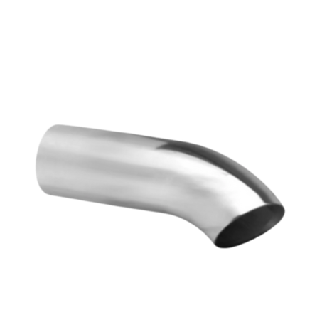 DUMP PIPE STAINLESS STEEL EXHAUST TIP - 3" INLET - 3" OUTLET (9" LONG)