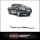 REDBACK 3" 409 STAINLESS STEEL TURBO BACK EXHAUST SYSTEM FITS TOYOTA HILUX KUN26R N70 2005-2015 - NO CAT/MUFFLER