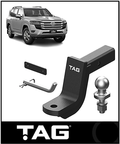 TAG HEAVY DUTY TOWBAR HITCH & WIRING KIT (3500KG) FITS TOYOTA LANDCRUISER FJA300R 7/2021-ON (TKT864-K201)