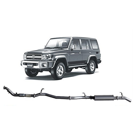 REDBACK 3" 409 STAINLESS STEEL NO CAT/MUFFLER EXHAUST SYSTEM FITS TOYOTA LANDCRUISER VDJ76R 2007-2016 WAGON (TLX40600-PM)