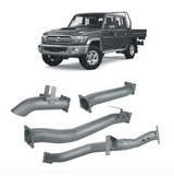 REDBACK 4" 409 STAINLESS STEEL DPF BACK EXHAUST SYSTEM FITS TOYOTA LANDCRUISER VDJ79R 4.5L V8 2016-2025