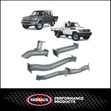 REDBACK 4" 409 STAINLESS STEEL DPF BACK EXHAUST SYSTEM FITS TOYOTA LANDCRUISER VDJ79R 4.5L V8 2016-2025
