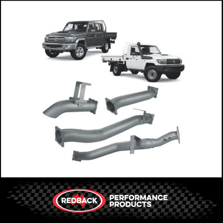 REDBACK 4" 409 STAINLESS STEEL DPF BACK EXHAUST SYSTEM FITS TOYOTA LANDCRUISER VDJ79R 4.5L V8 2016-2025