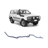 REDBACK 3" STAINLESS STEEL MANIFOLD BACK EXHAUST SYSTEM WITH PIPE ONLY FITS TOYOTA LANDCRUISER HZJ80R 4.2L 1HZ 1990-1997 (TLX44500-PO-STD)