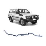 REDBACK 3" STAINLESS STEEL TURBO BACK EXHAUST SYSTEM WITH RESONATOR FITS TOYOTA LANDCRUISER HZJ80R 4.2L 1HZ WITH DTS TURBO 1990-1997 (TLX44500-PR-DTS)