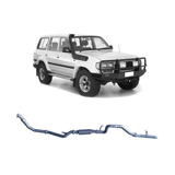 REDBACK 3" STAINLESS STEEL MANIFOLD BACK EXHAUST SYSTEM WITH RESONATOR FITS TOYOTA LANDCRUISER HZJ80R 4.2L 1HZ 1990-1997 (TLX44500-PR-STD)