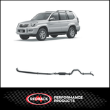 REDBACK 3" 409 STAINLESS STEEL RESONATOR EXHAUST SYSTEM FITS TOYOTA PRADO KZJ120R 3.0L TD 10/2002-10/2006