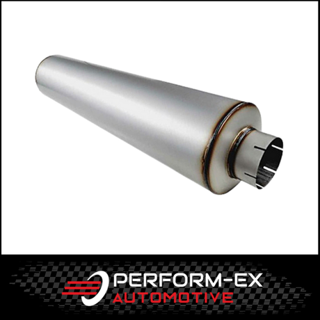 GLASS PACKED STRAIGHT THROUGH TRUCK MUFFLER 10" ROUND X 44" LONG X 5" IN/OUT (TR1044500GP-409)