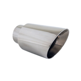 ANGLE CUT INNER CONE STAINLESS STEEL EXHAUST TIP - 2.5" INLET - 3.5" OUTLET (6.5" LONG)