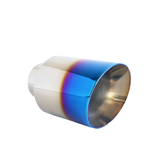 ANGLE CUT INNER CONE BLUE FLAME EXHAUST TIP - 2.5" INLET - 4" OUTLET (6.5" LONG)