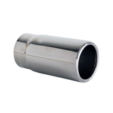 STRAIGHT CUT ROLLED IN EXHAUST TIP - 2.25" INLET - 2.5" OUTLET (5" LONG)