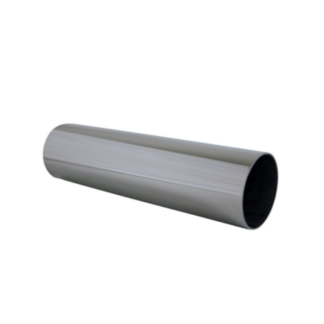 STRAIGHT CUT STAINLESS STEEL EXHAUST TIP - 2" INLET - 2 1/8" OUTLET (8" LONG)